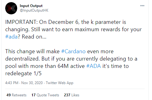 Cardano (ADA) Delegation Mechanism Changes: Dec. 6 To Be Crucial For ...