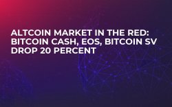 Altcoin Market in the Red: Bitcoin Cash, EOS, Bitcoin SV Drop 20 Percent Altcoin Market in the Red: Bitcoin Cash, EOS, Bitcoin SV Drop 20 Percent