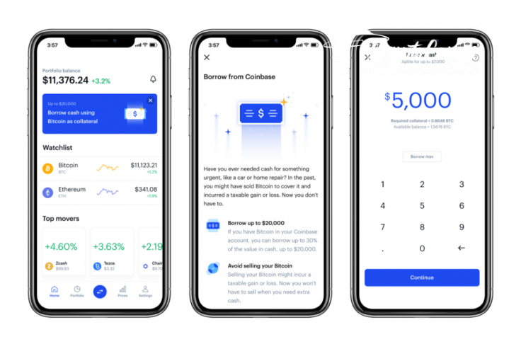 bitcoin loan coinbase