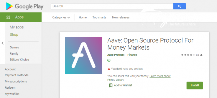 Aave Protocol (AAVE) fake app disclosed in Google Play