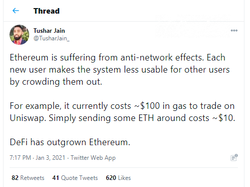 Ethereum (ETH) network congested