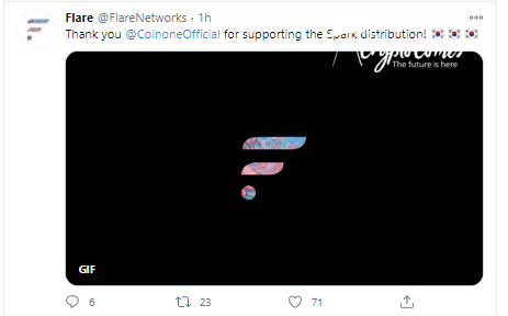Top  XRP/KRW exchange is now supporting Spark airdrop