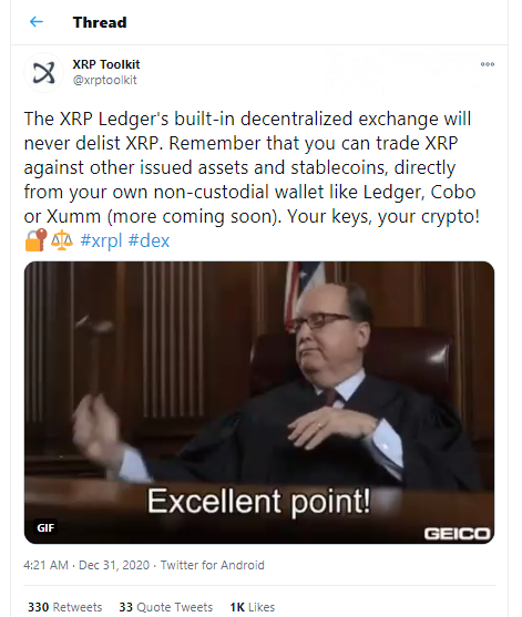 XRP Toolkit will continue XRP trading