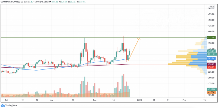 BCH/USD chart by TradingView