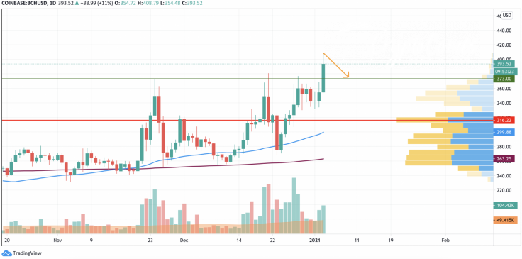 BCH/USD chart by TradingView