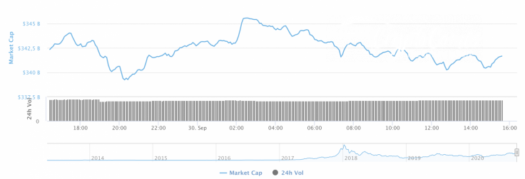 Cryptocurrency market capitalization